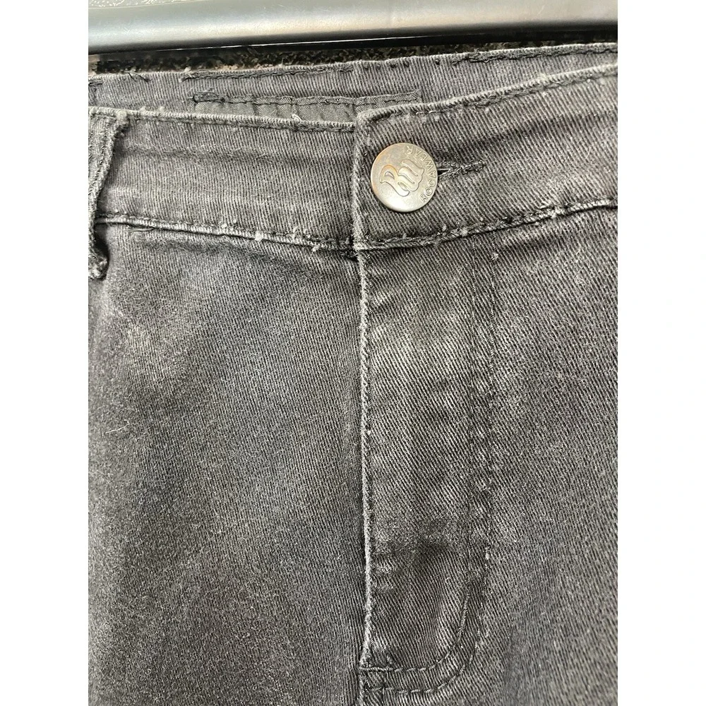 VTG Rocawear Y2K Men's Jeans 36/32 Tag 38/34 Distressed Stretch Denim Moto Knee